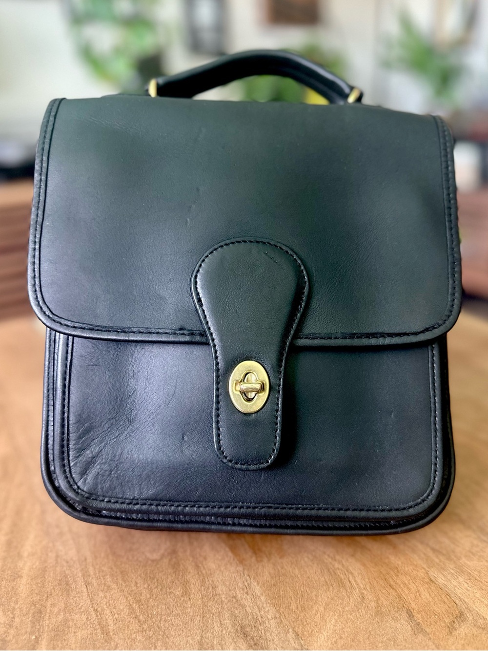 Vintage Traditions Genuine Leather Top Handle Crossbody Bag